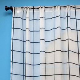 Rideau En Voile À Motif Treillis, Rideau Sur Mesure, Rideaux Transparents Pour Salon Et Chambre À Coucher