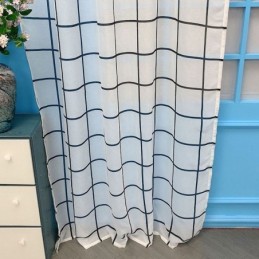 Rideau En Voile À Motif Treillis, Rideau Sur Mesure, Rideaux Transparents Pour Salon Et Chambre À Coucher