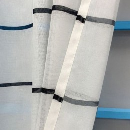 Rideau En Voile À Motif Treillis, Rideau Sur Mesure, Rideaux Transparents Pour Salon Et Chambre À Coucher