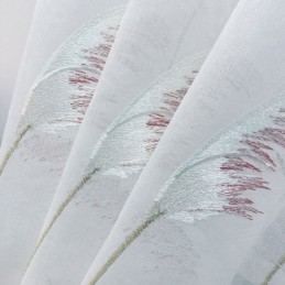 Rideaux En Tulle Brodé Modernes En Roseau Pour Salon Et Chambre À Coucher