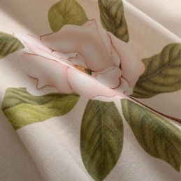 Rideau Rural Américain Sur Mesure, Tissu En Coton Protecteur Pour L'Environnement, Imprimé De Fleurs Fraîches