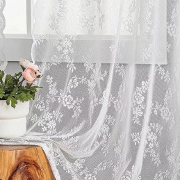 Rideau En Tulle Moderne Sur Mesure, Voile Floral Transparent Pour Salon