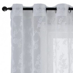 Rideau En Tulle Moderne Sur Mesure, Voile Floral Transparent Pour Salon