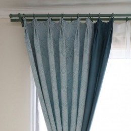 Rideau Occultant Sur Mesure, Style Européen Simple, Doux, En Coton Bleu Jacquard, Décoratif Pour Chambre À Coucher