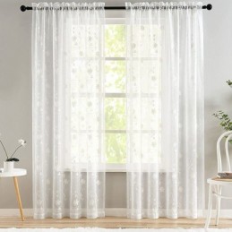 Rideaux Transparents Blancs...