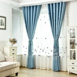 Rideaux Brodés Style Château Nordique Pour Salon Et Chambre À Coucher