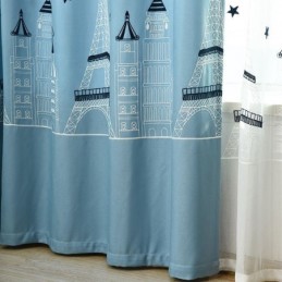 Rideaux Brodés Style Château Nordique Pour Salon Et Chambre À Coucher