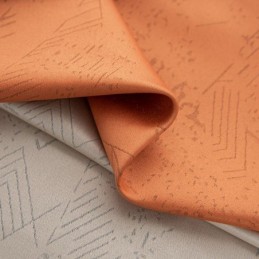 Rideaux Occultants En Jacquard Géométrique Pour Salon