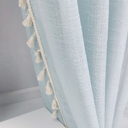 Rideaux En Tulle De Couleur Unie, Rideau En Voile Transparent Moderne, Rideau Sur Mesure Pour Salon