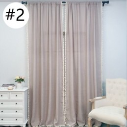 Rideaux En Tulle De Couleur Unie, Rideau En Voile Transparent Moderne, Rideau Sur Mesure Pour Salon