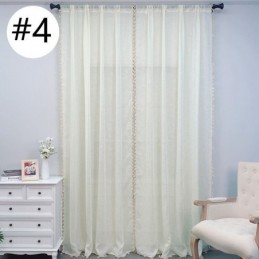Rideaux En Tulle De Couleur Unie, Rideau En Voile Transparent Moderne, Rideau Sur Mesure Pour Salon