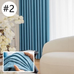 Rideau Jacquard Pied-De-Poule Sur Mesure, Rideau Occultant Pour Salon Et Chambre À Coucher