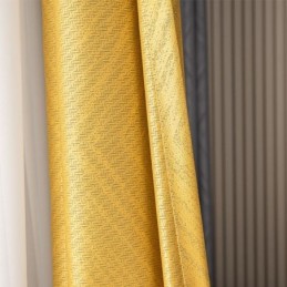 Rideaux Occultants En Jacquard Géométrique Pour Salon