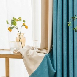 Rideaux Occultants De Couleur Unie Style Nordique Pour Salon