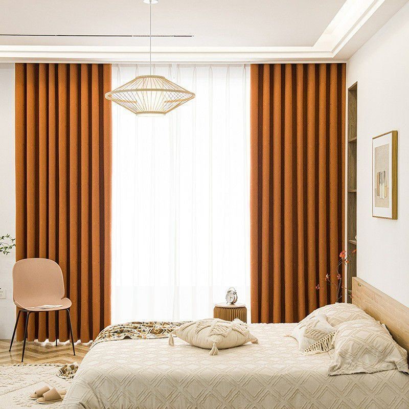 Rideau Occultant Sur Mesure, Brodé, Isolant Thermique, Pour Salon