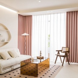 Rideaux Occultants De Couleur Unie Style Nordique Pour Salon