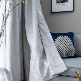 Rideaux Jacquard Ondulés, Rideau De Fenêtre Sur Mesure Pour Salon