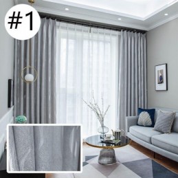 Rideaux Jacquard Ondulés, Rideau De Fenêtre Sur Mesure Pour Salon