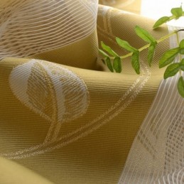 Rideaux En Voile Modernes À Feuilles Transparentes, Rideau Sur Mesure Pour Chambre À Coucher, Salon