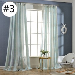 Rideaux En Voile Modernes À Feuilles Transparentes, Rideau Sur Mesure Pour Chambre À Coucher, Salon