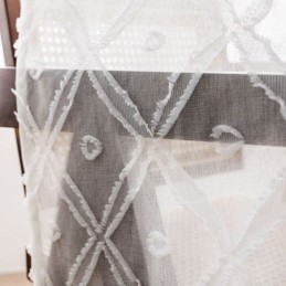 Rideau Transparent Délicat Sur Mesure, Rideaux En Tulle Brodé Pour Salon