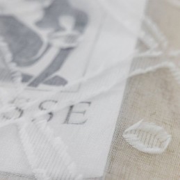 Rideau Transparent Délicat Sur Mesure, Rideaux En Tulle Brodé Pour Salon