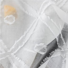 Rideau Transparent Délicat Sur Mesure, Rideaux En Tulle Brodé Pour Salon