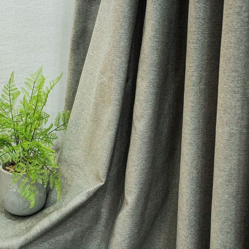 Rideaux Occultants De Couleur Unie Style Nordique Pour Salon