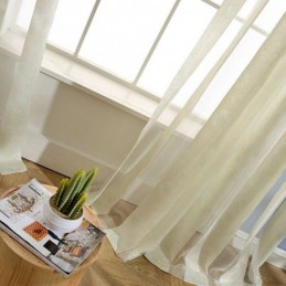 Rideau En Tulle Floral Moderne Sur Mesure Pour Salon Et Chambre À Coucher