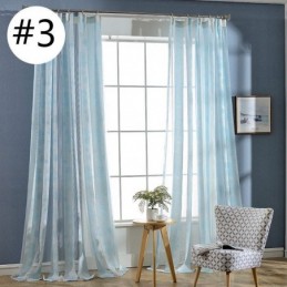 Rideau En Tulle Floral Moderne Sur Mesure Pour Salon Et Chambre À Coucher