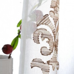 Rideau En Tulle Brodé Sur Mesure, Rideau Moderne En Voile De Gaze Pour Salon Et Chambre À Coucher