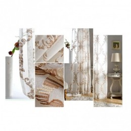 Rideau En Tulle Brodé Sur Mesure, Rideau Moderne En Voile De Gaze Pour Salon Et Chambre À Coucher