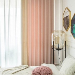 Rideaux Occultants Patchwork Nordiques De Couleur Unie Pour Salon