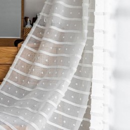 Rideau Transparent Blanc...