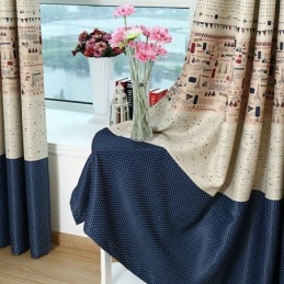 Rideau Occultant De Style Britannique, Fabriqué Sur Mesure, Motifs De Tour De Rideau, Rideaux Imprimés Pour Salon