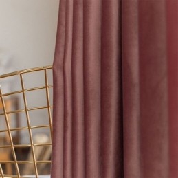 Rideaux Occultants En Velours Nordique Pour Chambre À Coucher, Salon, Couleur Unie