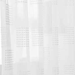 Rideau Transparent Nordique Sur Mesure En Tulle Gaufré Pour Salon Et Chambre À Coucher