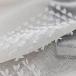 Rideau Transparent Nordique Sur Mesure En Tulle Gaufré Pour Salon Et Chambre À Coucher