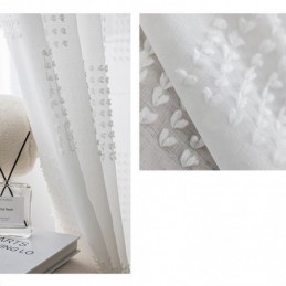 Rideau Transparent Nordique Sur Mesure En Tulle Gaufré Pour Salon Et Chambre À Coucher