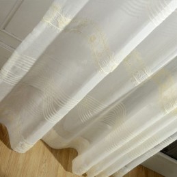 Rideau Transparent Brodé Sur Mesure, Style Minimaliste Classique, Pour Salon Ou Chambre À Coucher