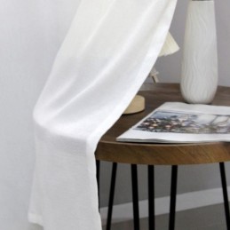 Rideaux De Fenêtre Transparents En Velours Élégants, Panneaux En Voile Pour Salon Et Chambre À Coucher