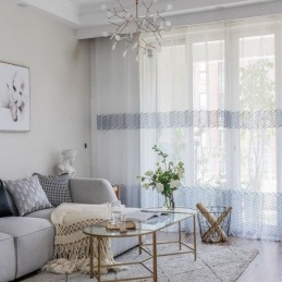 Rideau Transparent Respirant Sur Mesure, Voile Décoratif Européen En Tulle Pour Salon