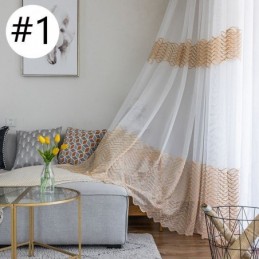 Rideau Transparent Respirant Sur Mesure, Voile Décoratif Européen En Tulle Pour Salon