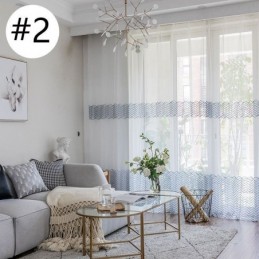 Rideau Transparent Respirant Sur Mesure, Voile Décoratif Européen En Tulle Pour Salon