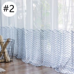 Rideau Transparent Respirant Sur Mesure, Voile Décoratif Européen En Tulle Pour Salon