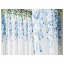 Rideau Transparent Moderne Sur Mesure, Imprimé Plantes, Pour Fenêtre De Salon Ou Balcon