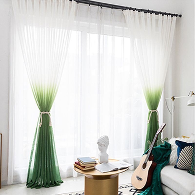 Rideaux Transparents Dégradés En Voile, Rideau Sur Mesure Pour La Décoration De La Maison