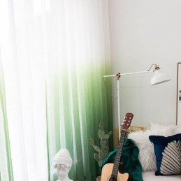 Rideaux Transparents Dégradés En Voile, Rideau Sur Mesure Pour La Décoration De La Maison