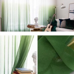 Rideaux Transparents Dégradés En Voile, Rideau Sur Mesure Pour La Décoration De La Maison