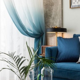 Rideaux Transparents Dégradés En Voile, Rideau Sur Mesure Pour La Décoration De La Maison